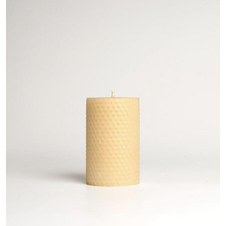 Honeycomb Rolled Beeswax Pillar Candle