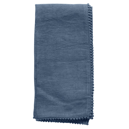 Napkin Set - Navy Pom Pom